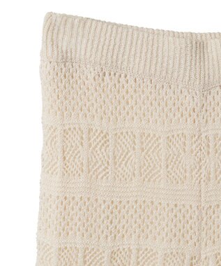AMERICAN HOLIC レース編みニットパンツ Ivory