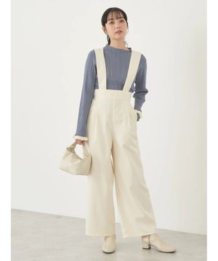 earth music&ecology ２ｗａｙハイウエストパンツ Ivory