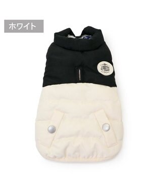 PET PARADISE J.PRESS バイカラーベスト 《ホワイト》 中型犬 ホワイト