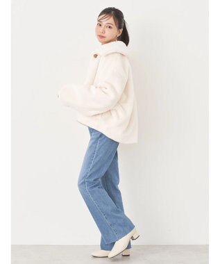 earth music&ecology ファーブルゾン Ivory