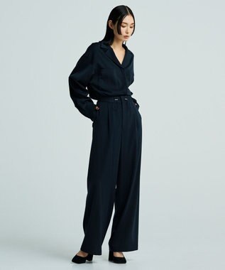 uncrave 【UNISEXあり】ギャバジン シャツ（uncrave WHITE） ネイビー