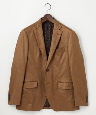 JOSEPH ABBOUD 【ストレッチ/スウェードタッチ/JAPANファブリック】コマ スウェード ジャケット キャメル系