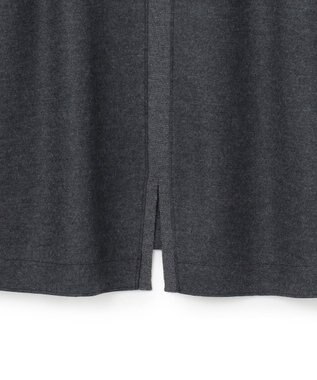 23区 【洗える】ウールミルドジャージー リブデザイン カットソー グレー系