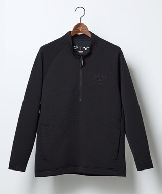JOSEPH ABBOUD MOUNTAIN 【雑誌掲載/吸湿発熱/保温】 ミズノコラボ BREATH-THERMOハーフZIPプルオーバー ブラック系