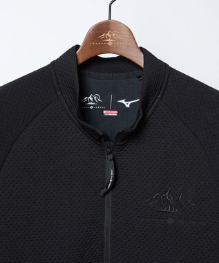 JOSEPH ABBOUD MOUNTAIN 【雑誌掲載/吸湿発熱/保温】 ミズノコラボ BREATH-THERMOハーフZIPプルオーバー ブラック系