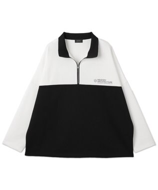 WEGO ドルマンポンチハーフZIPT（LS） ホワイト