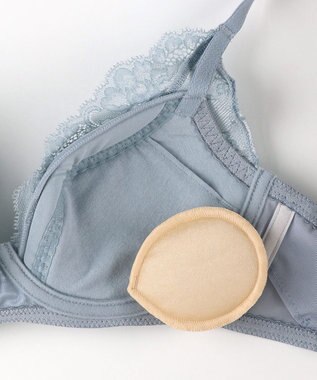 Wing ノンワイヤーブラ ここちよいつけごこち 気になる姿勢を意識しやすく 【キモチ上向きブラ】 ブラジャー KB7200 ウイング／ワコール グレイッシュブルー