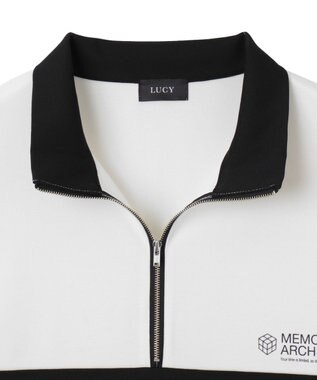 WEGO ドルマンポンチハーフZIPT（LS） ホワイト