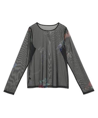 Green Parks ・ＳＵＧＡＲ　ＳＰＯＯＮ　フラワーｐｔシアーロンＴＥＥ Black