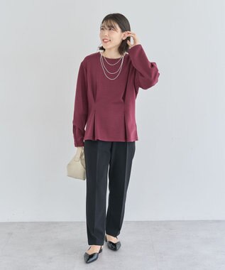 Green Parks ・ＳＵＧＡＲ　ＳＰＯＯＮ　フォルムスリーブプルオーバ Bordeaux