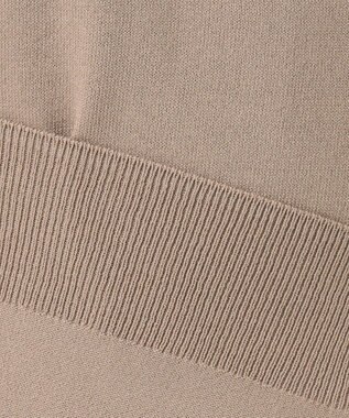 J.PRESS LADIES 【洗える】シャインバックキュプラ ニット ブラウン系