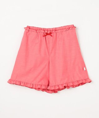 組曲 KIDS 【150-160㎝】 フリルヘムショートパンツ レッド
