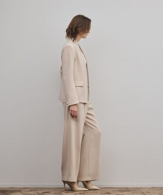 GRACE CONTINENTAL トリアセワイドパンツ ベージュ