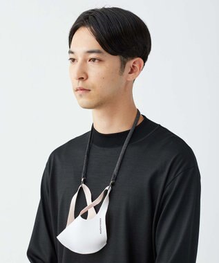 KASHIYAMA マスクストラップA ミディアムグレーストライプ