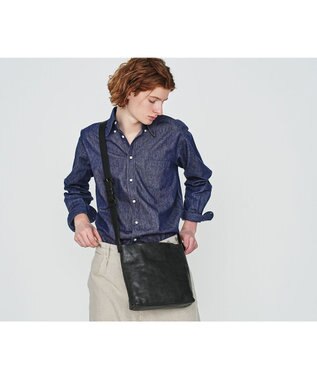 genten ルヴィド ショルダーバッグ ダークグレー