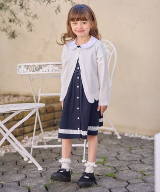 ANY KIDS 接触冷感 UVケア カーディガン エクリュ