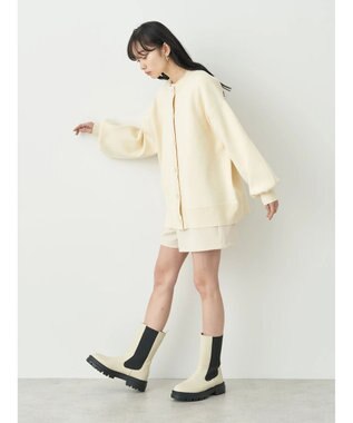 earth music&ecology カットツイルショートパンツ Light Beige