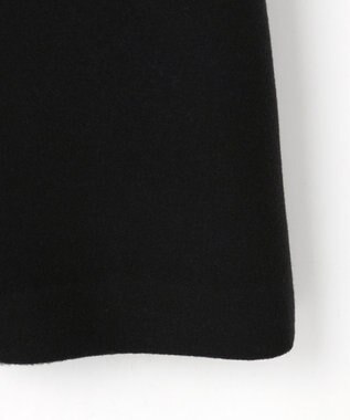 組曲 ウールモッサステンカラー コート ブラック系