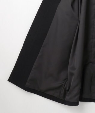 組曲 ウールモッサステンカラー コート ブラック系