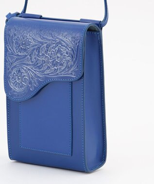 GRACE CONTINENTAL 【Royal Winter】Flap mini Bag ブルー