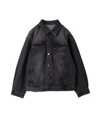 WEGO 【ユニセックス着用ITEM】BIGデニムジャケット デニムブラックソノタ