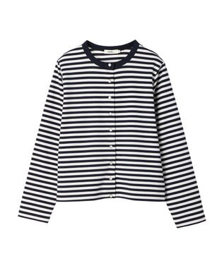 earth music&ecology パールスナップボタンカーディガン Border