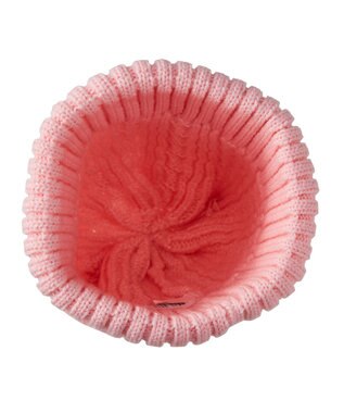 MIKI HOUSE HOT BISCUITS 【46-52cm】 くまみみ付き ニット帽 ピンク