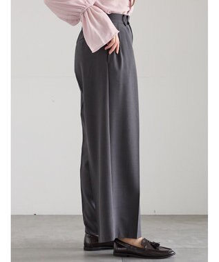 Te chichi ワイドスラックス(セットアップ可)《2025Autumn catalog vol.2 item》 チャコールグレー