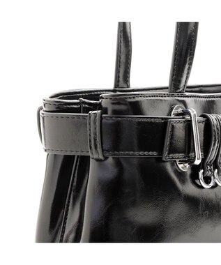MioFIRANO バックルベルトハンドバッグ　FIRANO フィラノ BLACK