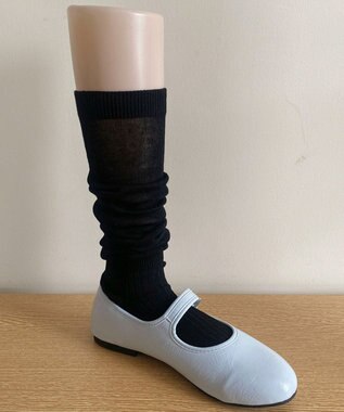 WEGO リブ切替ハイソックス