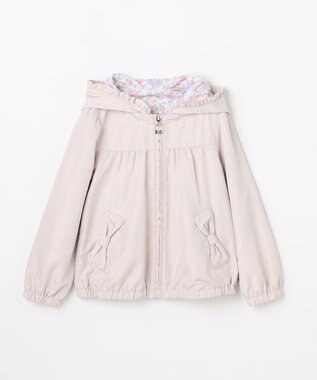 ANY KIDS 【フード取り外し/洗濯機可能】撥水加工リバーシブルゾン ミルクティー