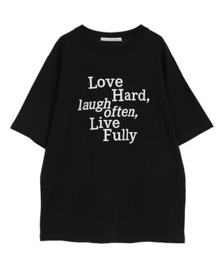 Green Parks ・ＥＬＥＮＣＡＲＥ　ＤＵＥ　ロゴｐｔ　６分袖ＴＥＥ Black