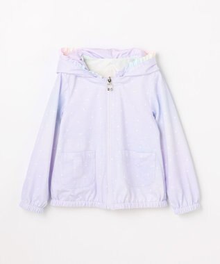 ANY KIDS 【フード取り外し/洗濯機可能】撥水加工リバーシブルゾン レインボー