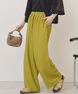 AMERICAN HOLIC 【マルチ機能】ベイカーリラックスパンツ Pistachio