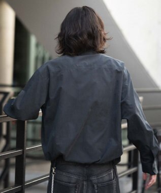 WEGO 【ユニセックス着用ITEM】フェイクスウェードシャツジャケット ブラック