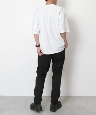 WEGO 【接触冷感/吸水速乾/ストレッチ/ウエスト紐/らくらくのびる/MLサイズ展開】カルゼレギンスアンクルパンツ ブラック