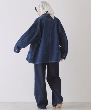 AMERICAN HOLIC ペイントデニムカバーオールジャケット Indigo
