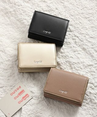 style code 【Ungrid/アングリッド】パイピング　三つ折りミニ財布 ブラック