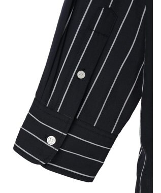 CRAFT STANDARD BOUTIQUE バンドカラーシャツ Stripe Navy