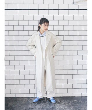 earth music&ecology コットンツイルバギーパンツ Off White