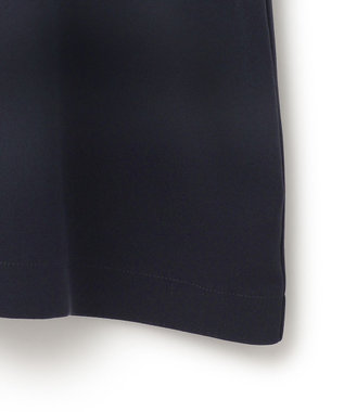 23区 L 【Lサイズ限定/吸水速乾/UVカット/接触冷感/】ストレッチジョーゼット 半袖ワンピース ネイビー系
