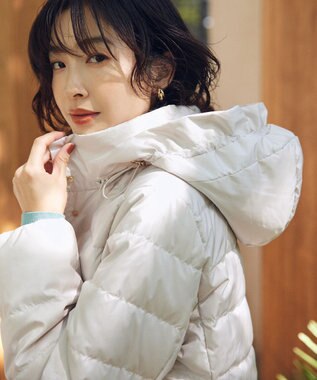 組曲 S ライトタフタショート ダウン アイスグレー系