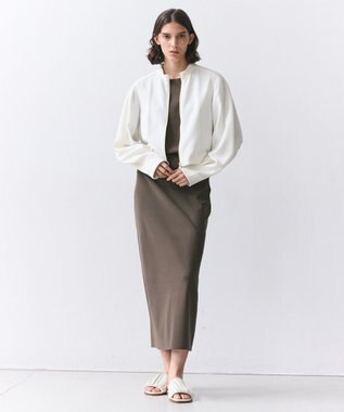 BEIGE， LAURA / ドライタッチ ストレッチニットスカート Khaki