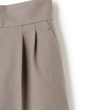 uncrave プルーフウールライクツイル ワイドパンツ グレージュ