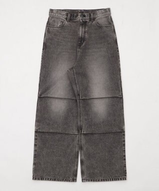 WEGO 【S～Lサイズ展開/ウエスト調整可】パラシュートデニムパンツ グレーその他