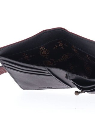 ANNA SUI ロジェ 内ファスナーミニ財布 ワイン