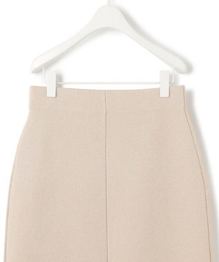 ICB 【洗える】 シャイニースムース ニットスカート ベージュ系