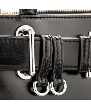 MioFIRANO バックルベルトハンドバッグ　FIRANO フィラノ BLACK