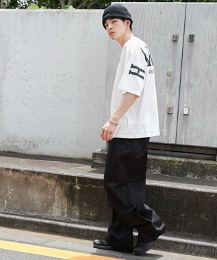 WEGO 【ユニセックス着用ITEM】ストレートロゴプリントT（SS） ホワイト