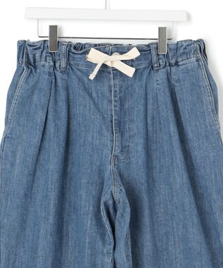 J.PRESS YORK STREET 【UNISEX】デニムワイドパンツ スカイブルー系